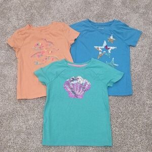 Cat & Jack Teal, Blue, and Orange Kids T-Shirts